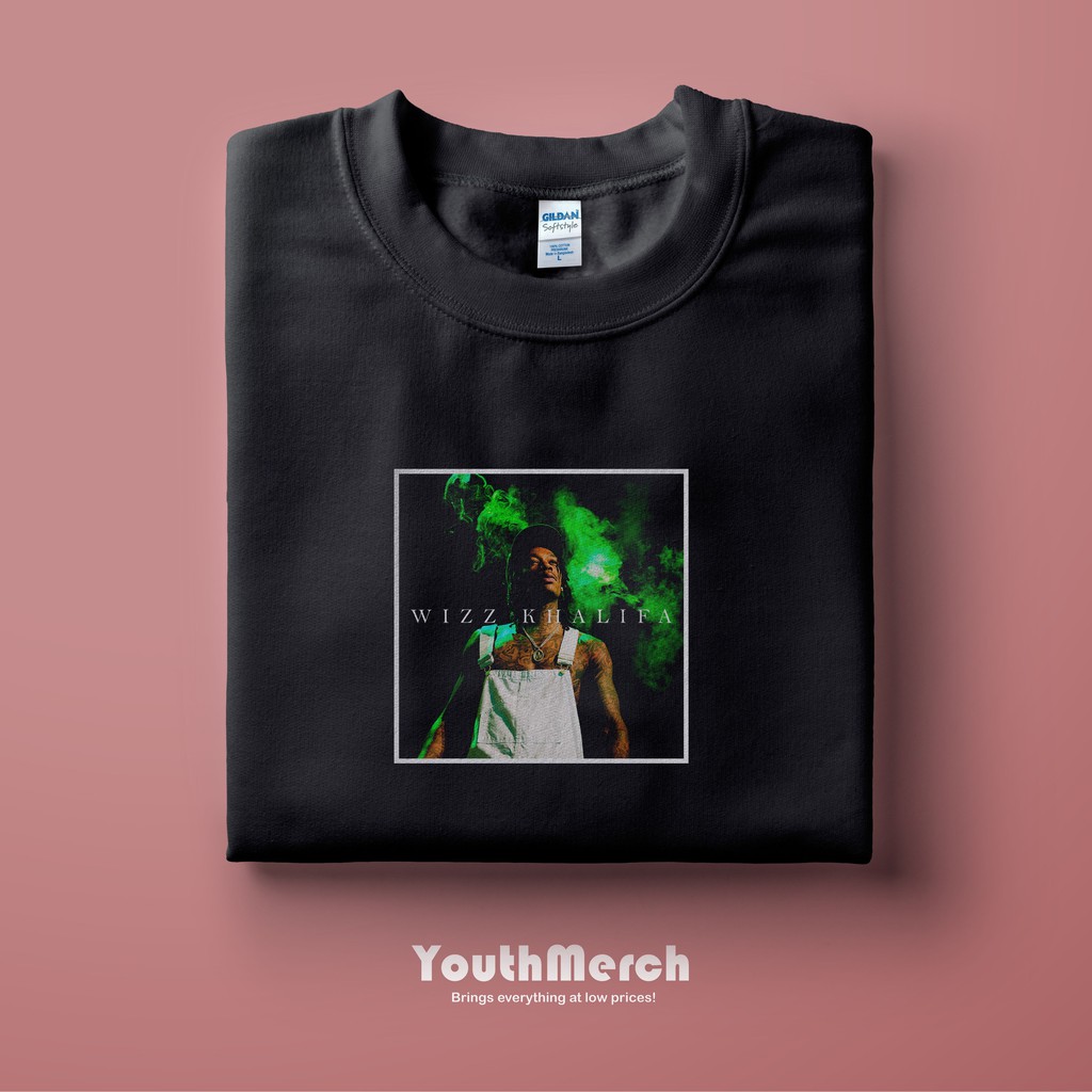 Kaos Musik Wizz Khalifa - Musik Merch | Unisex | Baju Rapper Wizz Khalifa | Wizz Khalifa Tees