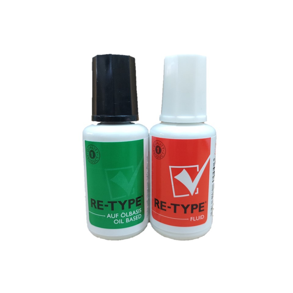 

Retype Set Fluid and Thinner