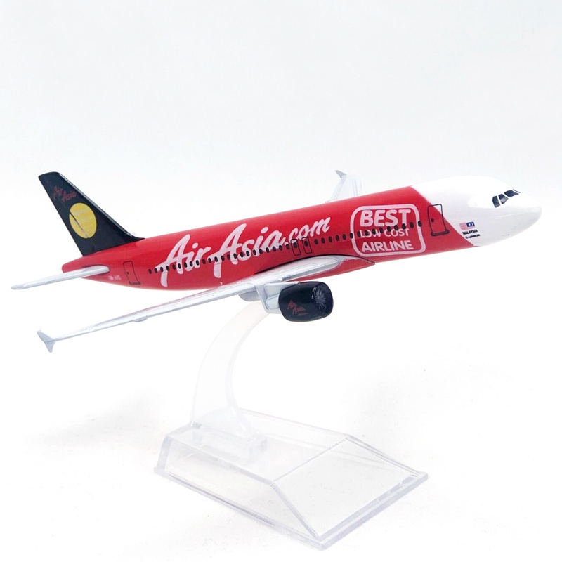 Air Asia 2007 A320 Model Pesawat Airbus 320 2007 16CM Edisi Spesial Bahan Metal