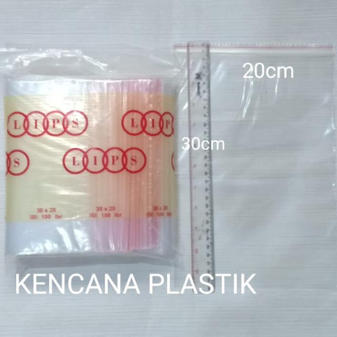 PLASTIK KLIP 20X30 ZIPLOCK ZIPPER 20 X 30 CM