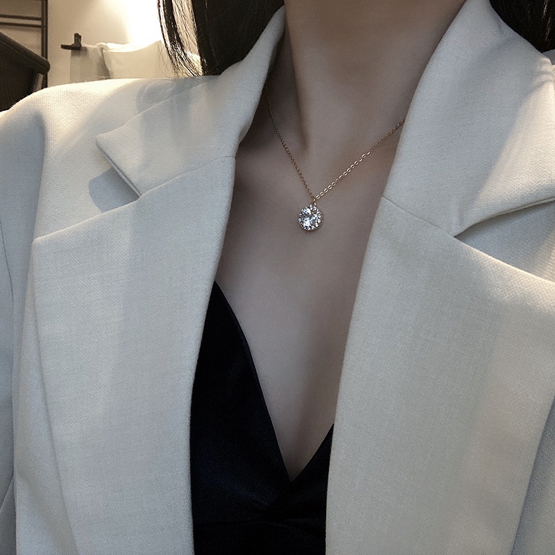 Kalung KL88 Stainless Steel / Titanium Made in Korea Premium Fashion Wanita Kalung unik Lucu Keren /Deluna/BS