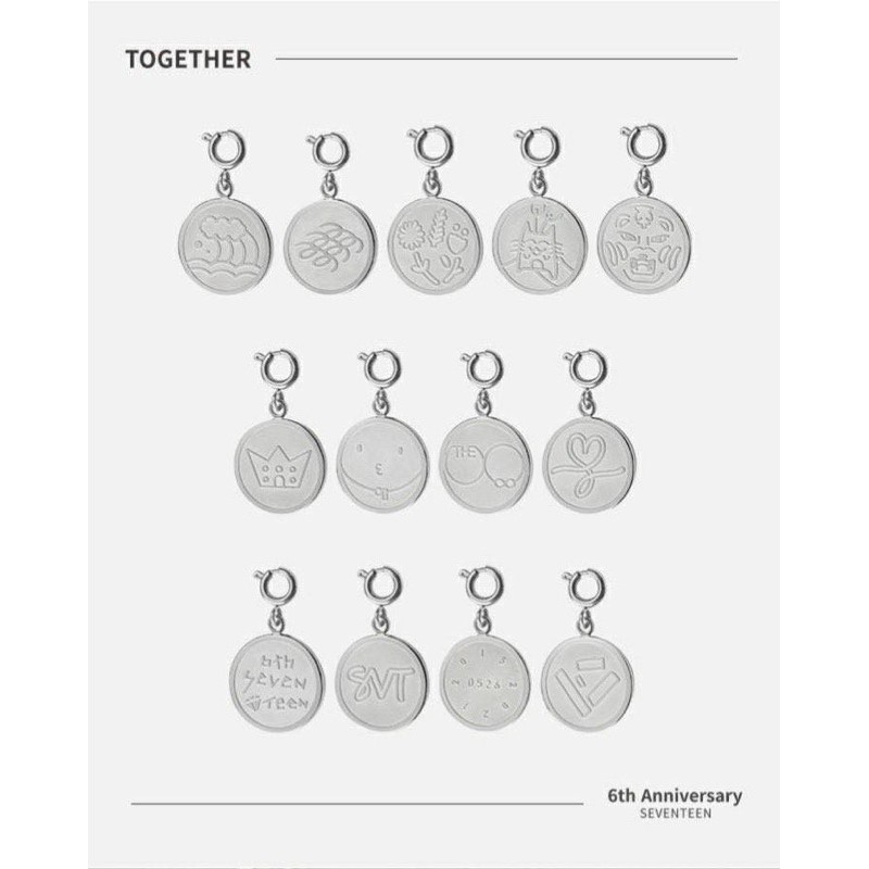 [PELUNASAN] SEVENTEEN 6TH ANNIVERSARY CELEBRATION MERCH PENDANT NECKLACE