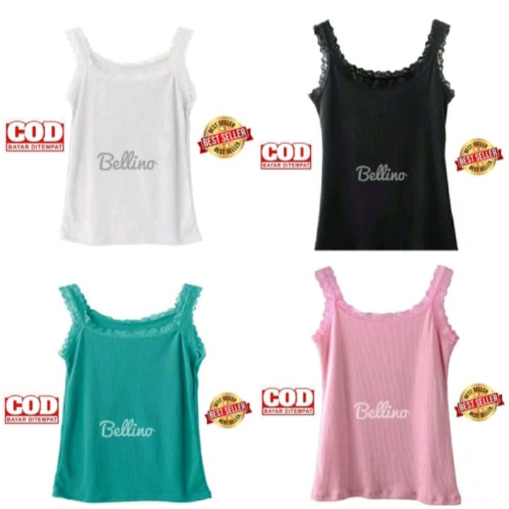 Camisol Tank Top Jumbo Renda Fit to XXL Viorano Super Soft Tanktop Jumbo Wanita Viorano Tangtop Adem-6