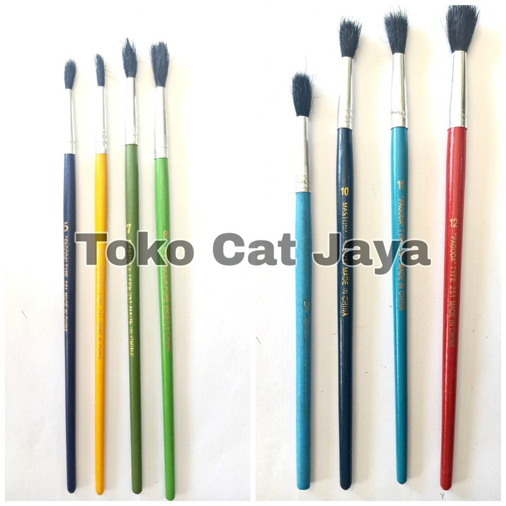 

KUAS LUKIS BULU HITAM / kuas cat no 1 2 3 4 5 6 7 9 10 11 12