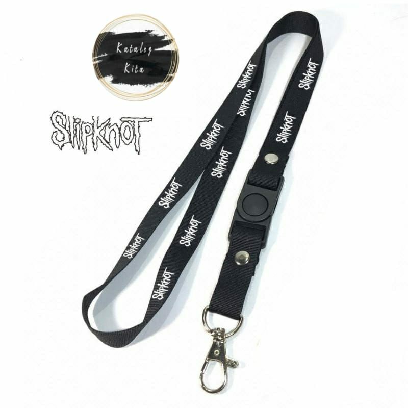 

Lanyard SLIPKNOT tali lanyard BAND METAL gantungan kunci name tag id card kartu nama / tali lanyard gantungan leher