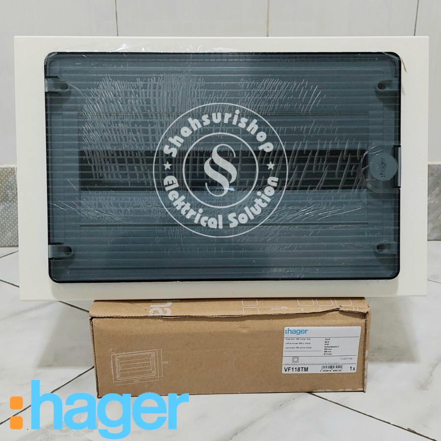 HAGER BOX MCB 18G 18 GRUP INBOW IB VF118TM TRANSPARANT VF SERIES