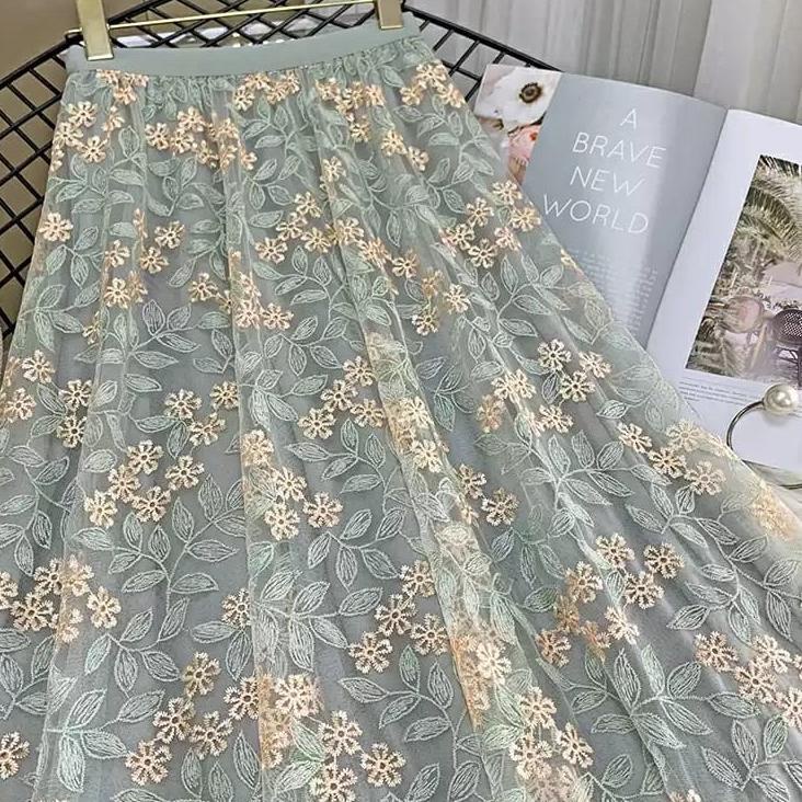 Rok Tutu 3D Import Motif Bunga / Rok Tutu Motif Timbul 레