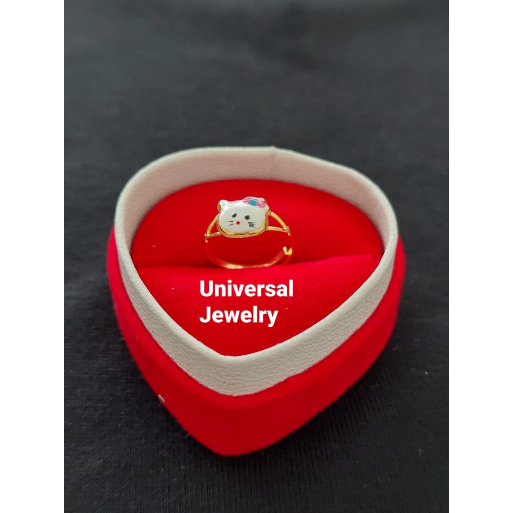 Cincin Anak Hello Kitty Emas Muda setengah gram