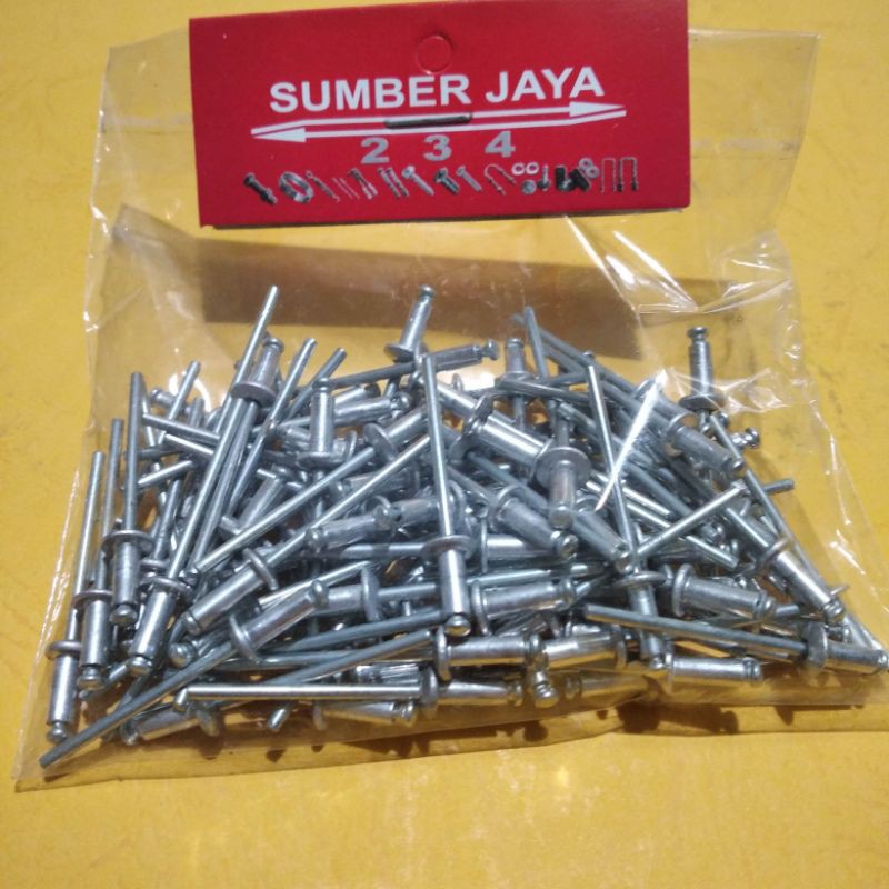 Paku Rivet 429 Diameter 3,2x8 mm (isi 100)