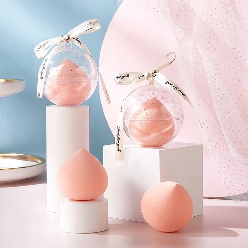 [1Pc Soft Peach-Shaped Makeup Sponge Blender] [Latex-Free Foundation Blending Sponge] [Cosmetic Puff For Applying Powder,Cream,Liquid]