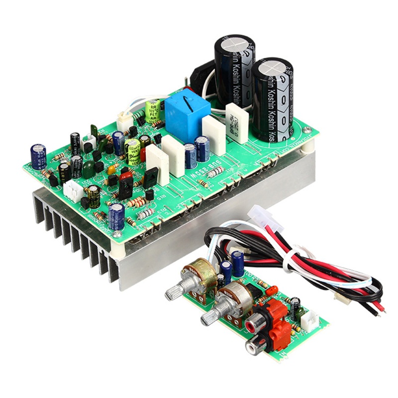 Gro SUB250W HiFi Amplifier Board 4558op Ampli 250W Max Output Subwoofer Amplifier Board Untuk Penggemar DIY