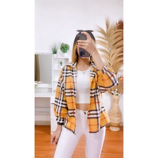 RF FASHION - Kemeja Oversize Oslin Anggita  Kemeja Osaka-BB 240 MUSTARD