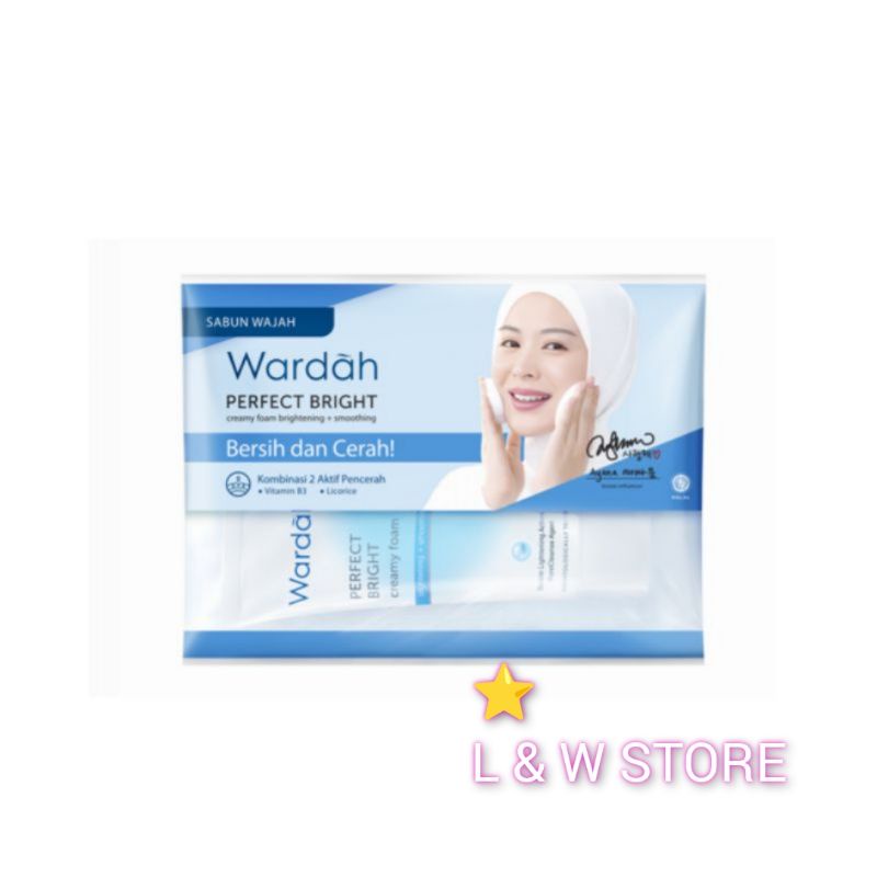 Wardah Perfect Bright Creamy Foam +Smoothing 20ml