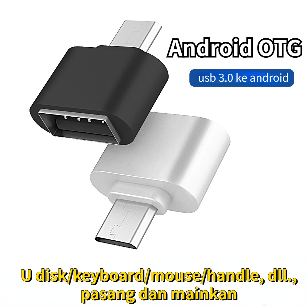 [Beli 1 dapatkan 1 gratis ]OTG Android Micro USB Adapter Universal Untuk Semua Hp Smartphone Hub ke TV Flashdisk Driver Bukan Type C