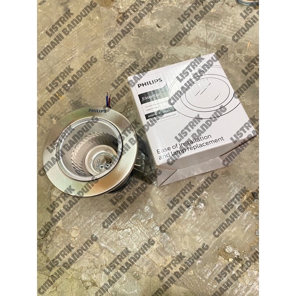 Philips Downlight 2.5" Silver 66661 (Fitting Lampu Tanam)