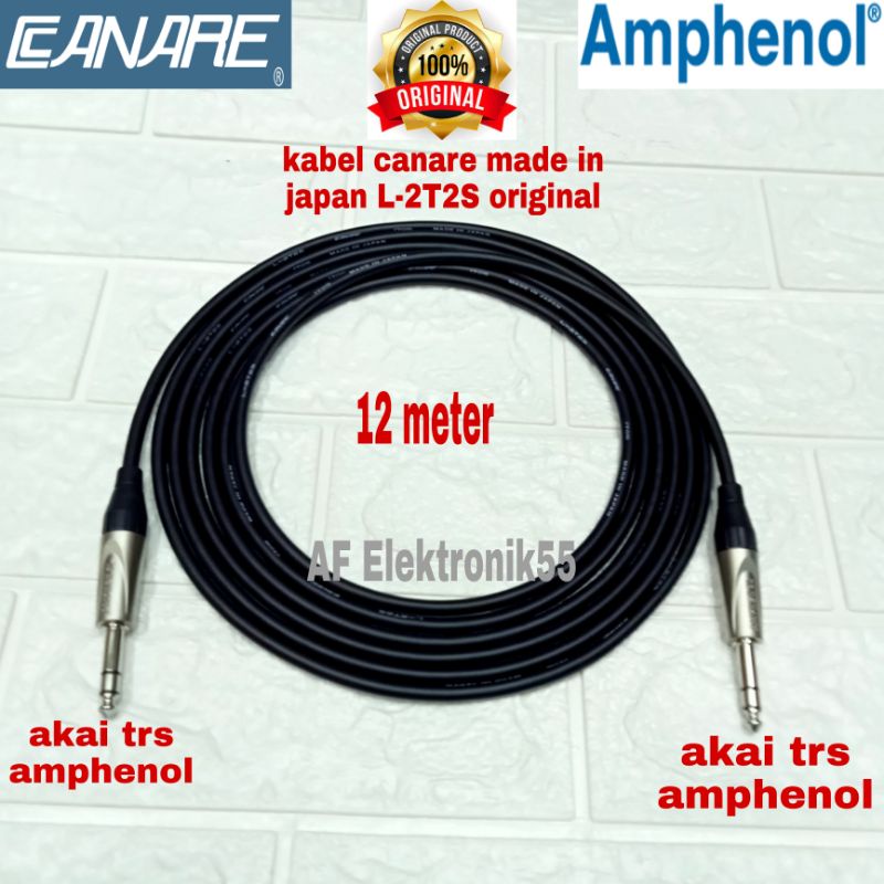 Kabel Canare Jack Akai Stereo To Akai Stereo Amphenol 12 Meter Original