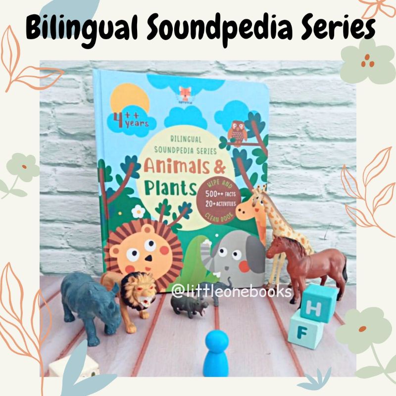 Bilingual Soundpedia Series : Animals & Plants / happy fox bilingual sound book / ensiklopedia anak