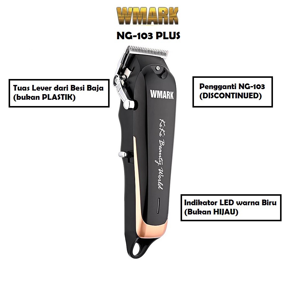 WMARK NG-103 PLUS - PREMIUM Set Professional Electric Hair Clipper Trimmer - Alat Cukur Profesional