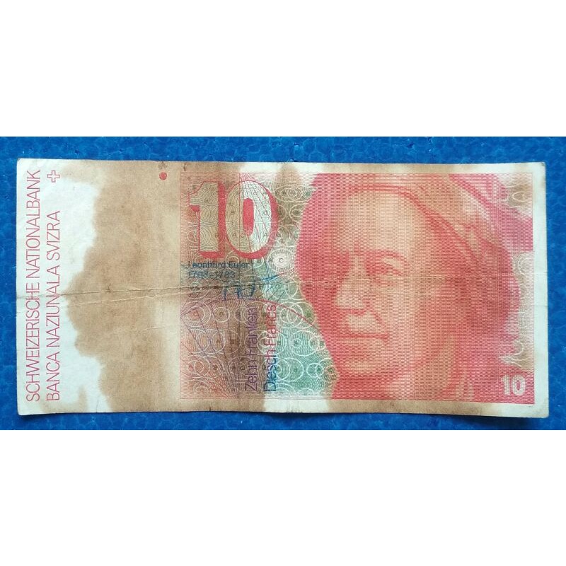 UANG SWISS 10 FRANCS