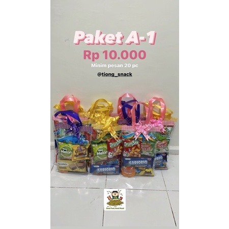 

Hampers / Souvenir snack ultah anak murah meriah