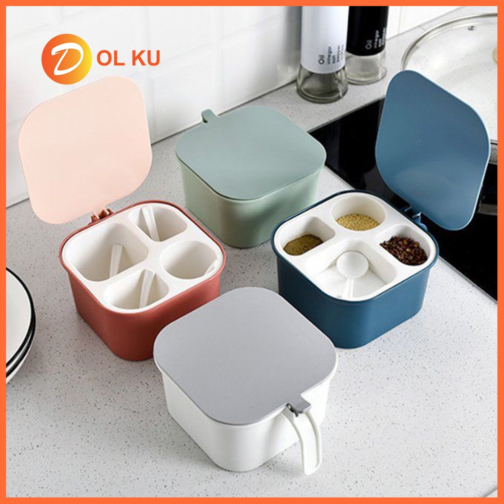 Toples Bumbu Dapur Plastik / Kotak Bumbu Dapur Multifungsi