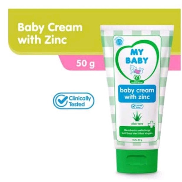 My Baby Cream With Zinc 50gr - MYbaby Diaper Rash Krim - Lotion Ruam Popok Bayi - Losion Ruam