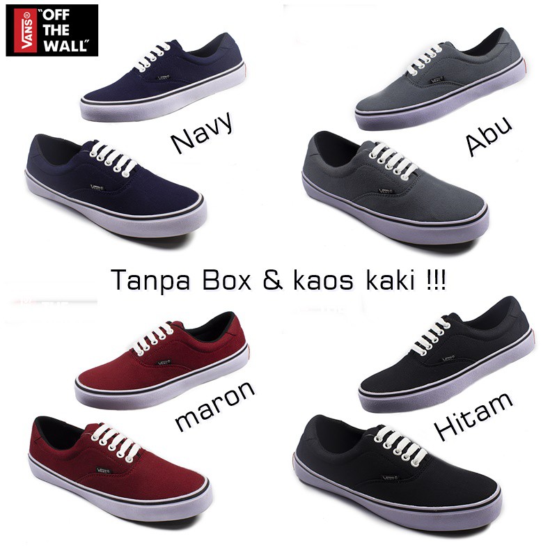 Sepatu Authentic Era Casual Sneakers Sekolah Unisex Untuk Pria Dan Wanita TANPA BOX