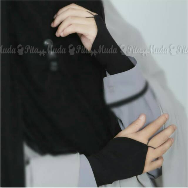 Hendsock cicin polos jersey/handsock fingerless muslimah /handsock syari/manset tangan wanita