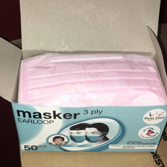  MASKER  BESTMED EARLOOP 50PCS MASKER  MEDIS  3PLY MURAH TURUN 