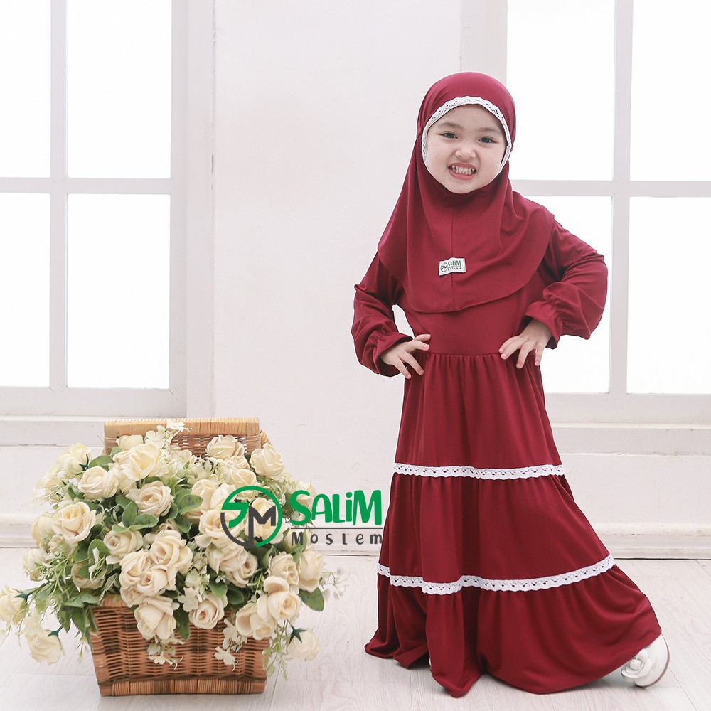 Salim moslem -Gamis anak perempuan / Baju muslim anak perempuan usia 1-8 tahun&quot;Model3&quot;