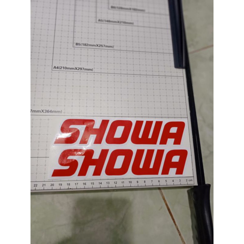 sticker printing shock depan SHOWA UNTUK MOTOR KLX ATAU CRF