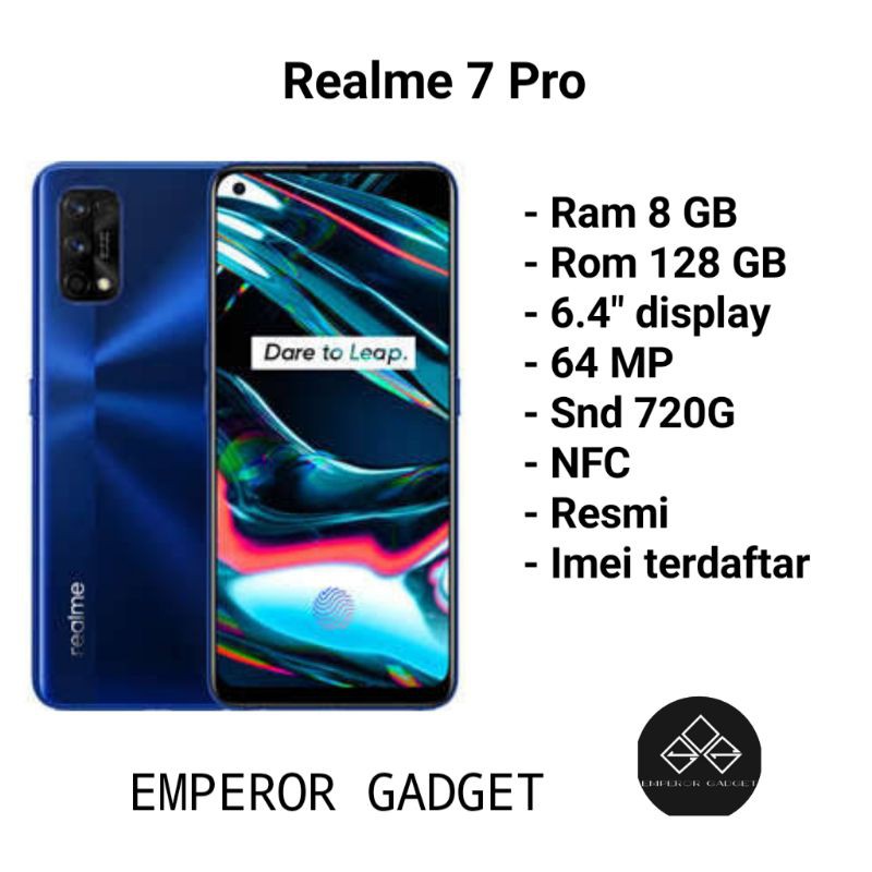 Realme 7 Pro Ram 8/128 GB Nfc Resmi