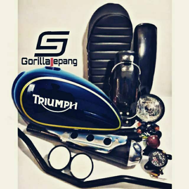 Paket tangki japstyle triumph full set all motor GL TIGER GLPRO SCORPIO Byson thunder
