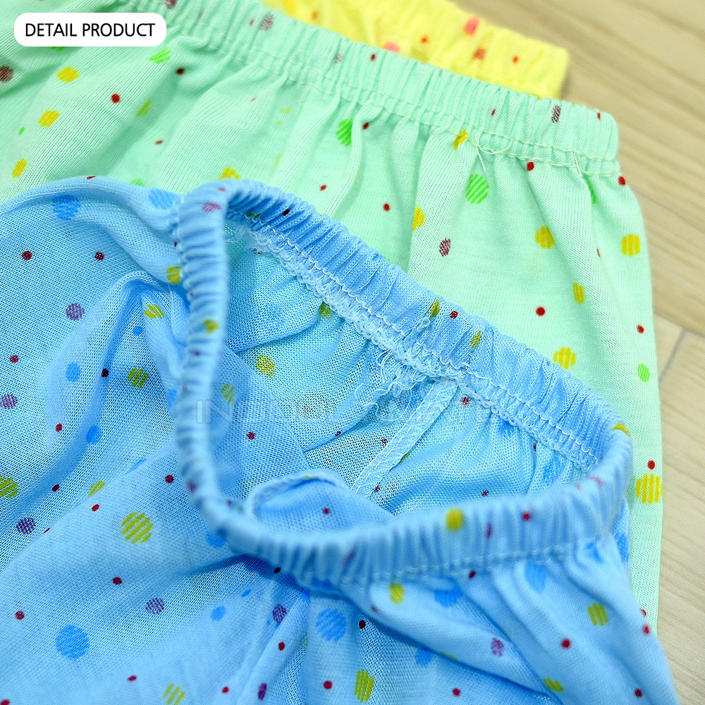 Celana Pendek Bayi isi 6 STANDARD CLBS-601 MIX WARNA Celana Bayi Celana Pendek Laki-laki Perempuan Bawahan pakaian Bayi Baru lahir Celana Bayi baru Lahir Newbor
