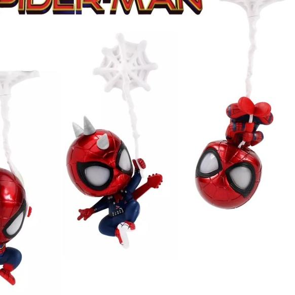 ➲ COSBABY SPIDERMAN HANGING MARVEL AVENGERS ACTION FIGURE HOT TOYS - SPIDERMAN C ✬