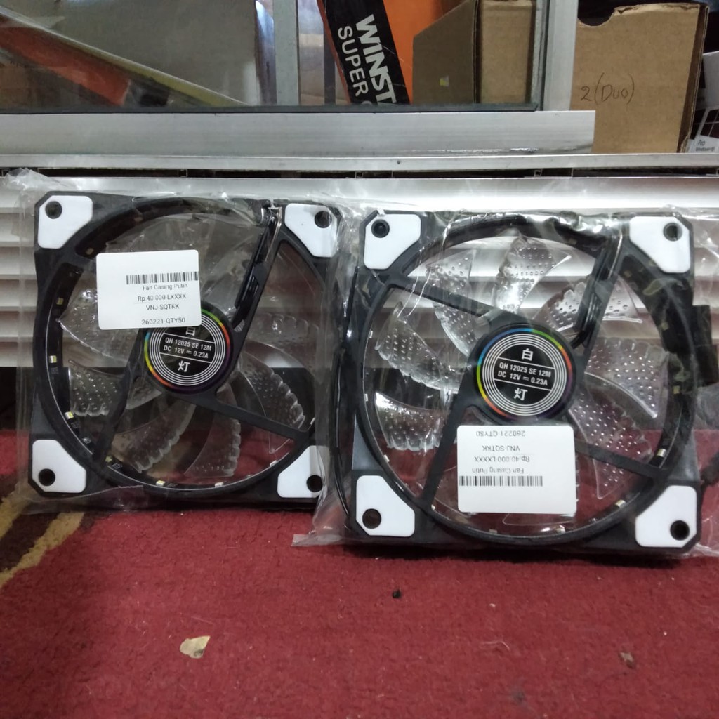 Fan Cooling 12cm White LED Hydro Bearing