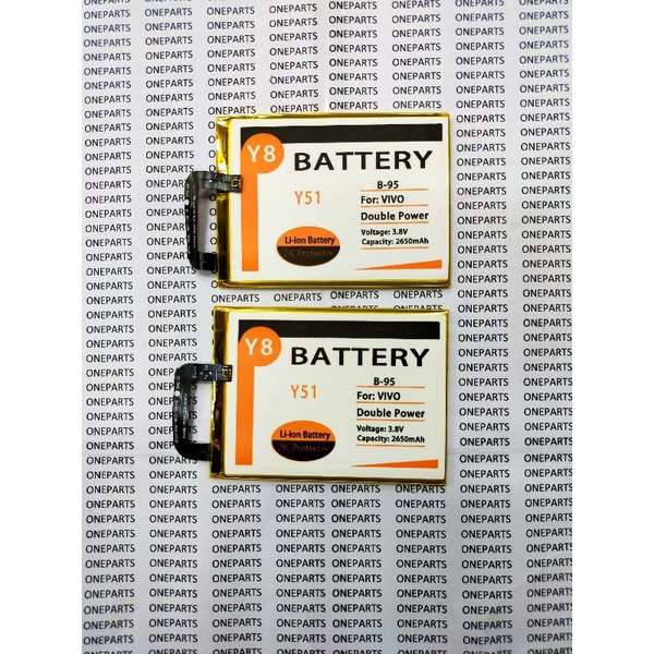 BAT BATTERY BATERAI BATRE VIVO Y51 B-9 Y8 DOUBLE POWER