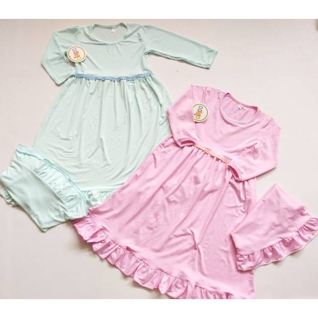 GAMIS ANAK BAHAN JERSEY IMPORT TEBAL &  ADEM