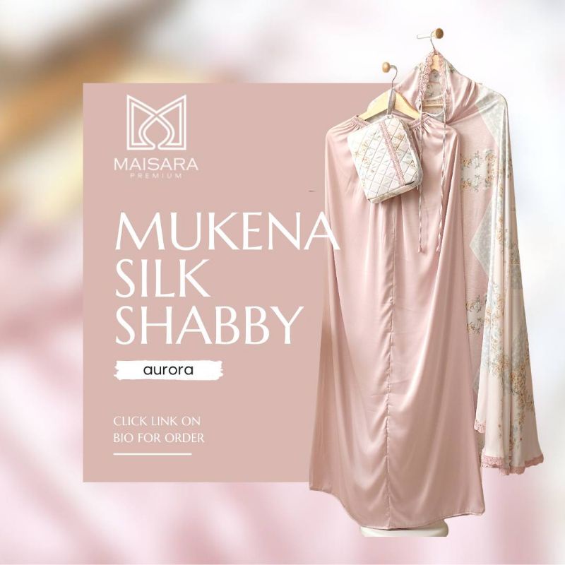 Mukena Silk Shabby Aurora Maisara Premium