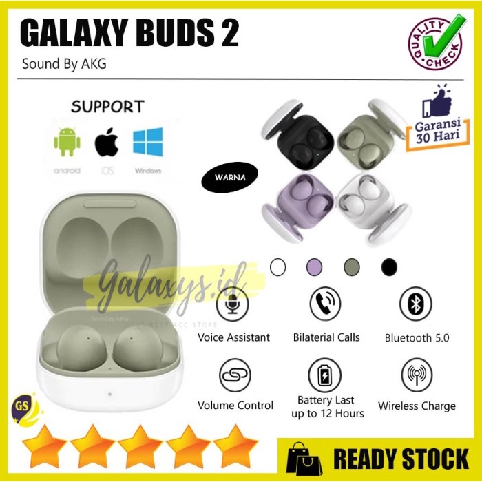 Headset Bluetooth Galaxy Buds 2 R177 Super clone 1:1 Earphone Wireless