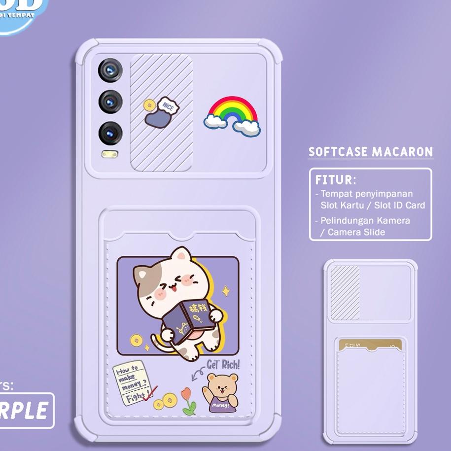Paling Laris Softcase Slide Card VIVO Y20 Y12S Y20SG Y20S Y15 Y12 Y17 MOTIF SS69 CASING HP PELINDUNG