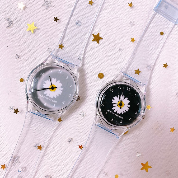 Jam Tangan Elektronik Jelly Transparan Motif Kartun Untuk Anak Laki-Laki/Perempuan Daisy Watch-3