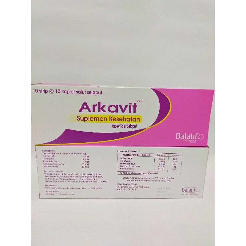 ARKAVIT KAPLET 1 STRIP @10 KAPLET - ED 06/2027