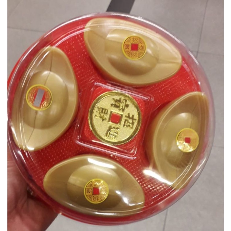 

Kue Bakul Imlek Kue Keranjang Yuan Bao Emas CNY Chinese New Year Cake Buatan Baru Exp Masih Lama YenPao Uang Gold