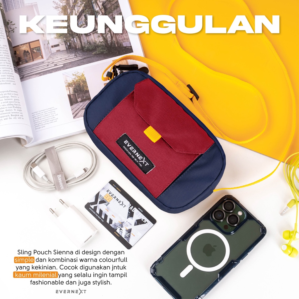 Tas Slempang Pria Wanita Sling Bag Kasual Trendi Model Terbaru Kekinian Tas Kuliah Kerja Original Premium UE86