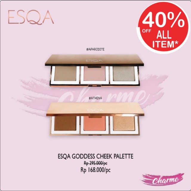 (READY ORI) Esqa Goddess Cheek Palette - Aphrodite / Athena BPOM