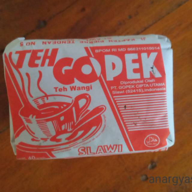 

TEH GOPEK SLAWI WARNA MERAH 40 GR