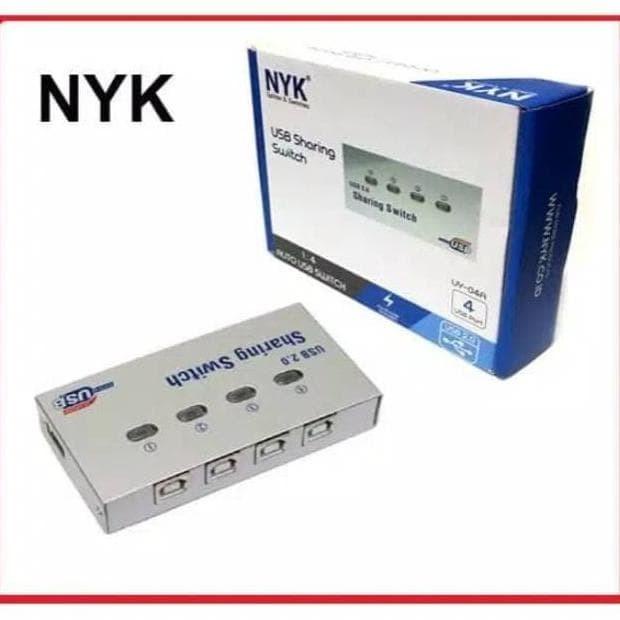 Nyk Auto Switch Printer 4Port/USB Sharing Switch Printer 4Port