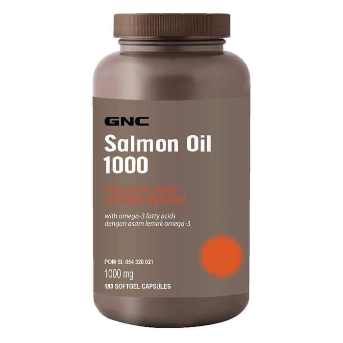 Gnc Salmon Oil 1000 - 180 Kapsul Lunak (133971) BPOM