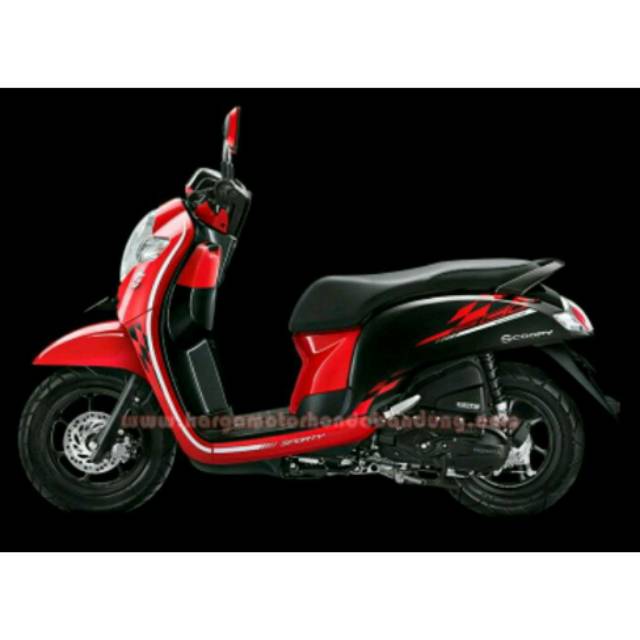 Cover inner upper tebeng kecil dashboard scoopy esp new merah matte doff K93